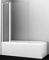 WasserKRAFT Шторка на ванну Berkel 48P02-110WHITE Fixed